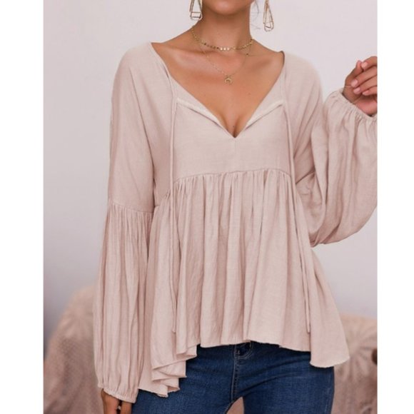 Glam All Day Taupe Pink Top - Picture 7 of 7